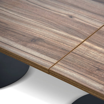 3m Oval Meeting Table - Walnut