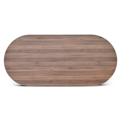 Oval Meeting Table - Walnut