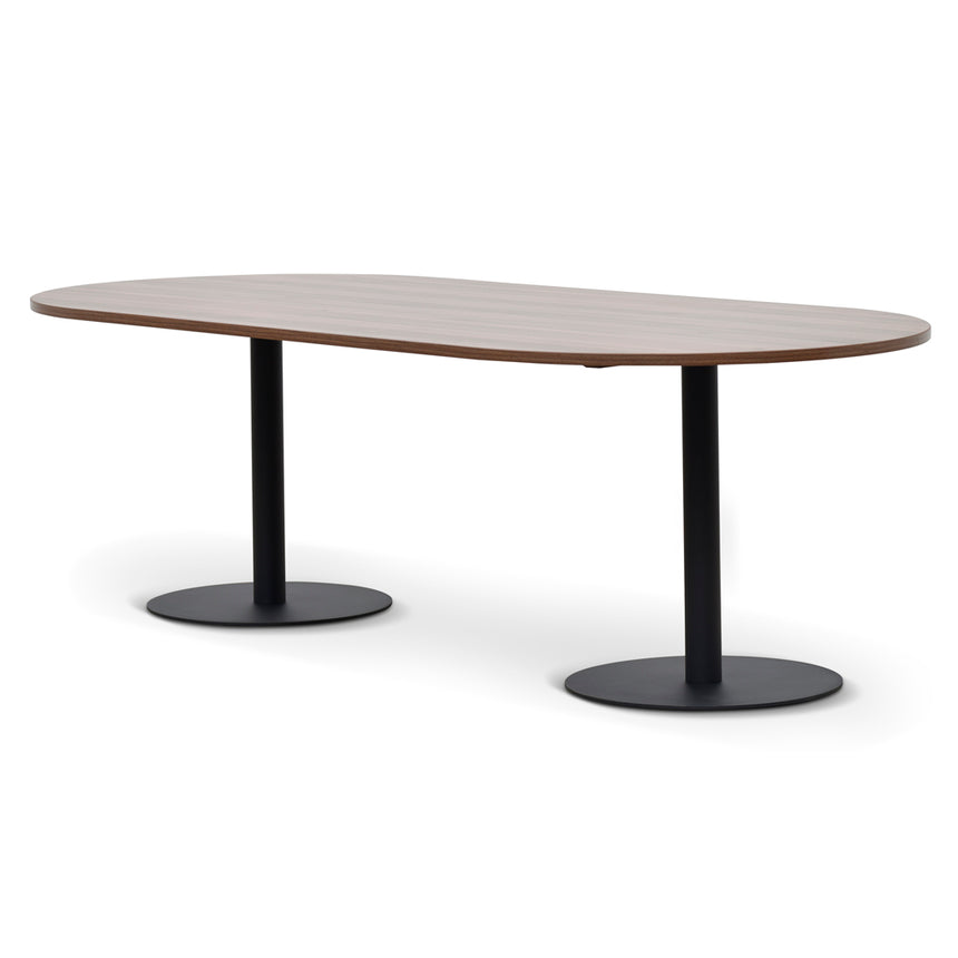 Oval Meeting Table - Walnut