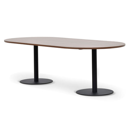 Oval Meeting Table - Walnut