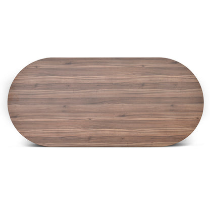 Oval Meeting Table - Walnut