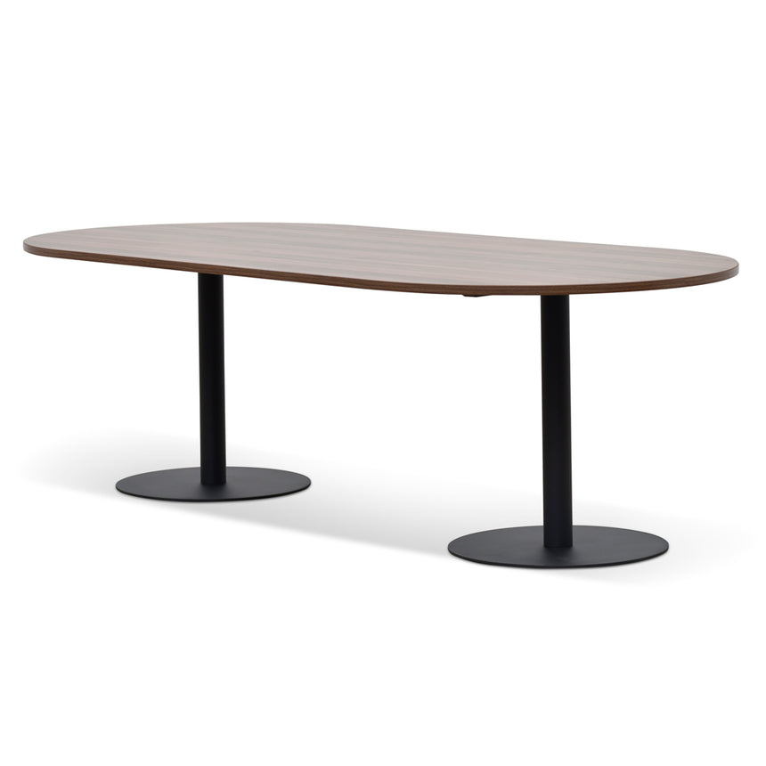 Oval Meeting Table - Walnut