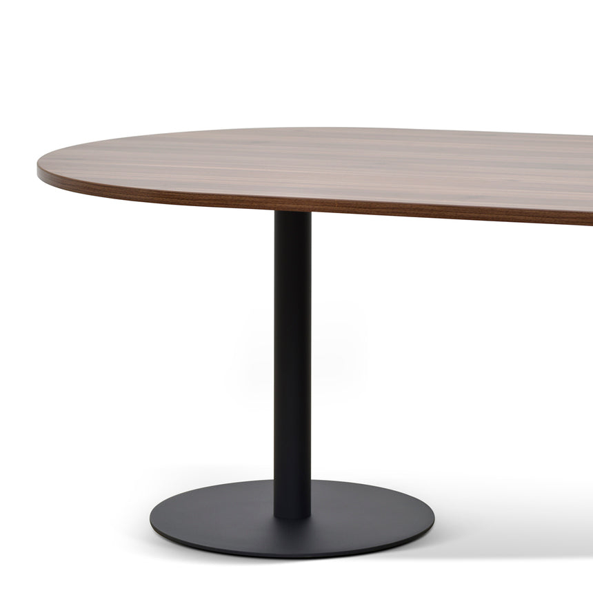 Oval Meeting Table - Walnut