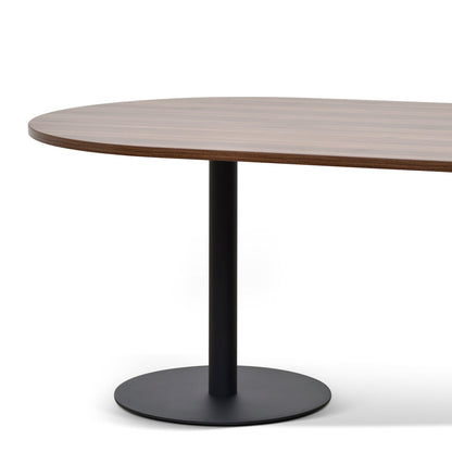 Oval Meeting Table - Walnut