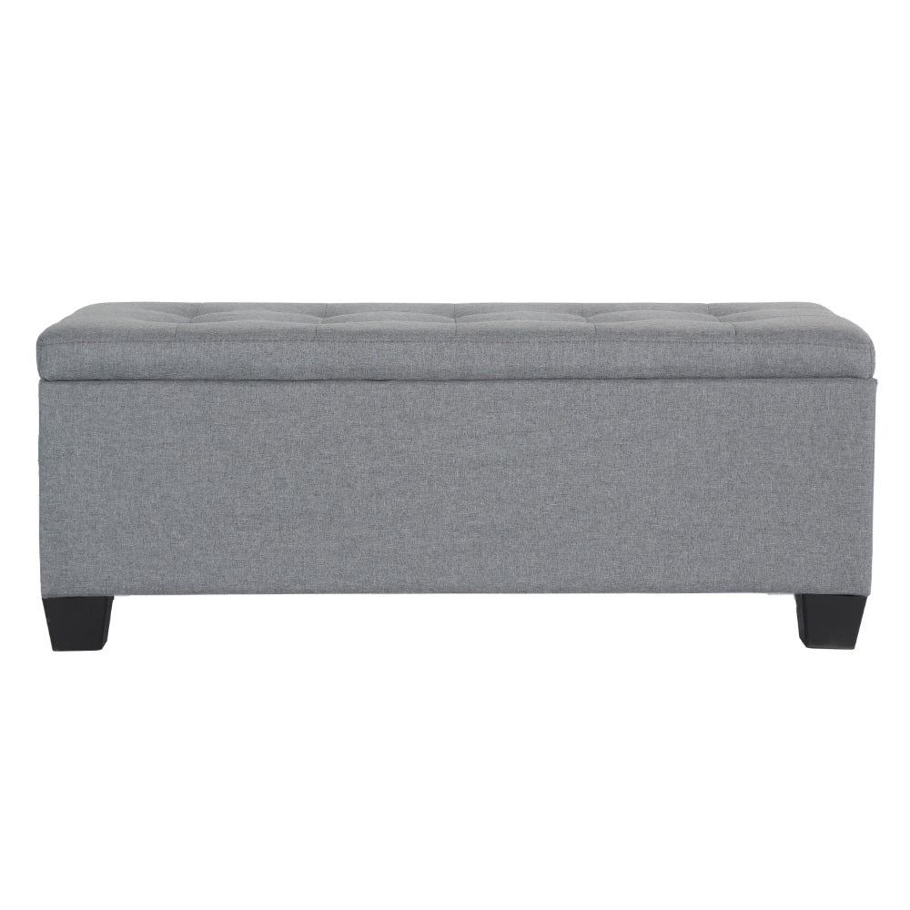 Artiss Large Fabric Storage Ottoman - Grey