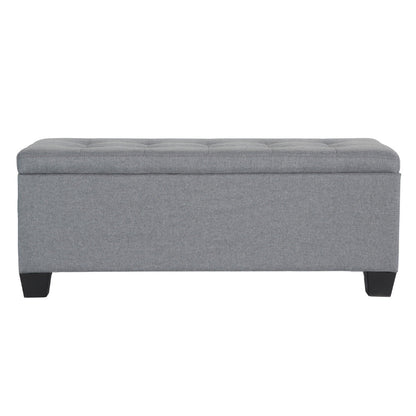 Artiss Large Fabric Storage Ottoman - Grey