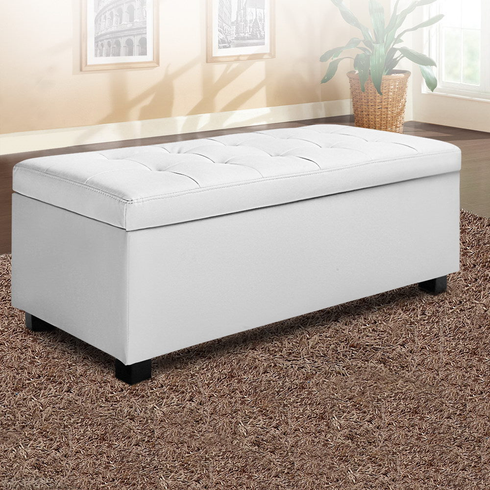Artiss Leather Storage Ottoman - Large