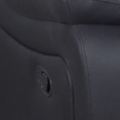 Presscot Rhino Fabric 4 Seater Recliner Electric Sofa - Onyx