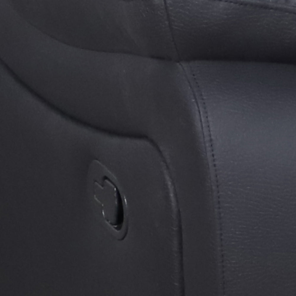 Captain Fabric Recliner RHF 3 Seater Chaise Lounge Sofa - Onyx