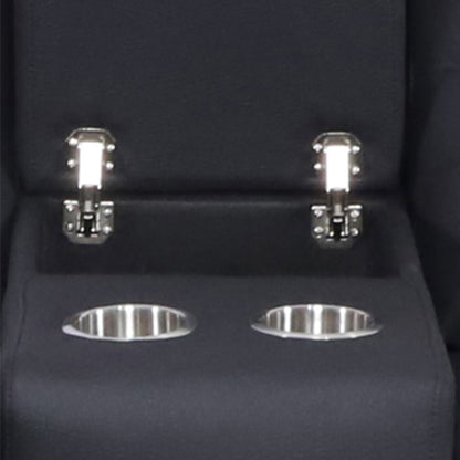 Captain Fabric Recliner RHF 3 Seater Chaise Lounge Sofa - Onyx