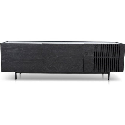 Onito 180cm Wooden TV Entertainment Unit - Full Black