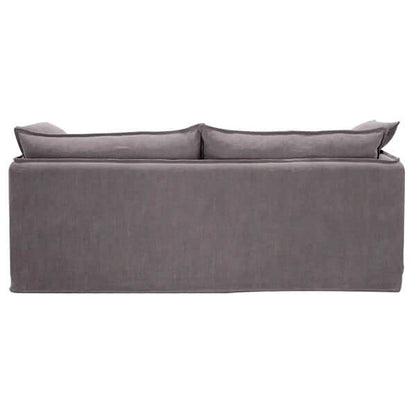 Palm Beach 3 Seater Slip Cover Sofa - Slate Grey Linen