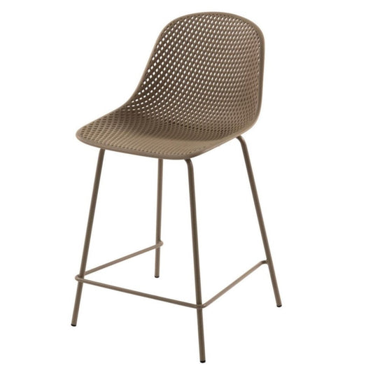 Quinby Outdoor Bar Stool - Beige