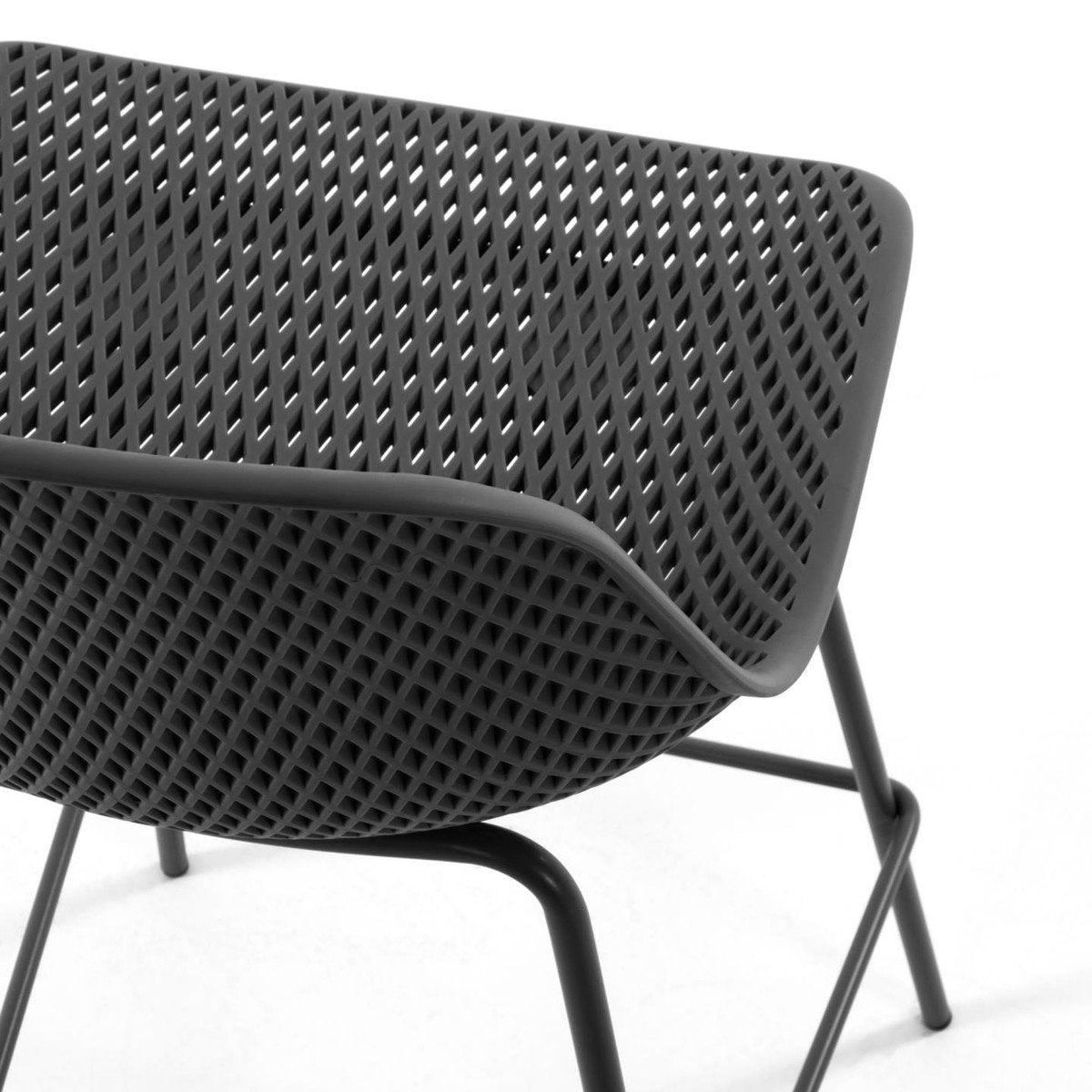 Quinby Outdoor Bar Stool - Black