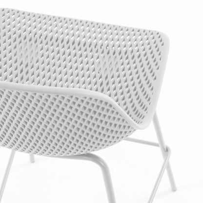 Quinby Outdoor Bar Stool - White