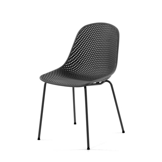 Quinby Outdoor Dining Chair - Black