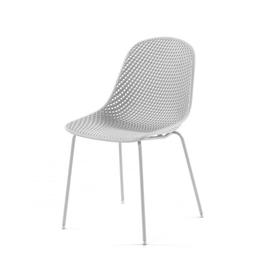 Quinby Outdoor Dining Chair - White