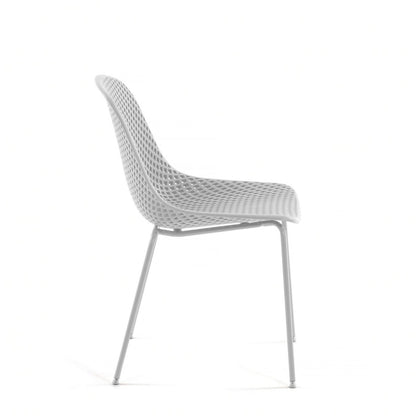 Quinby Outdoor Dining Chair - White