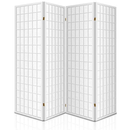 Artiss 4 Panel Room Divider Screen 174x179cm White