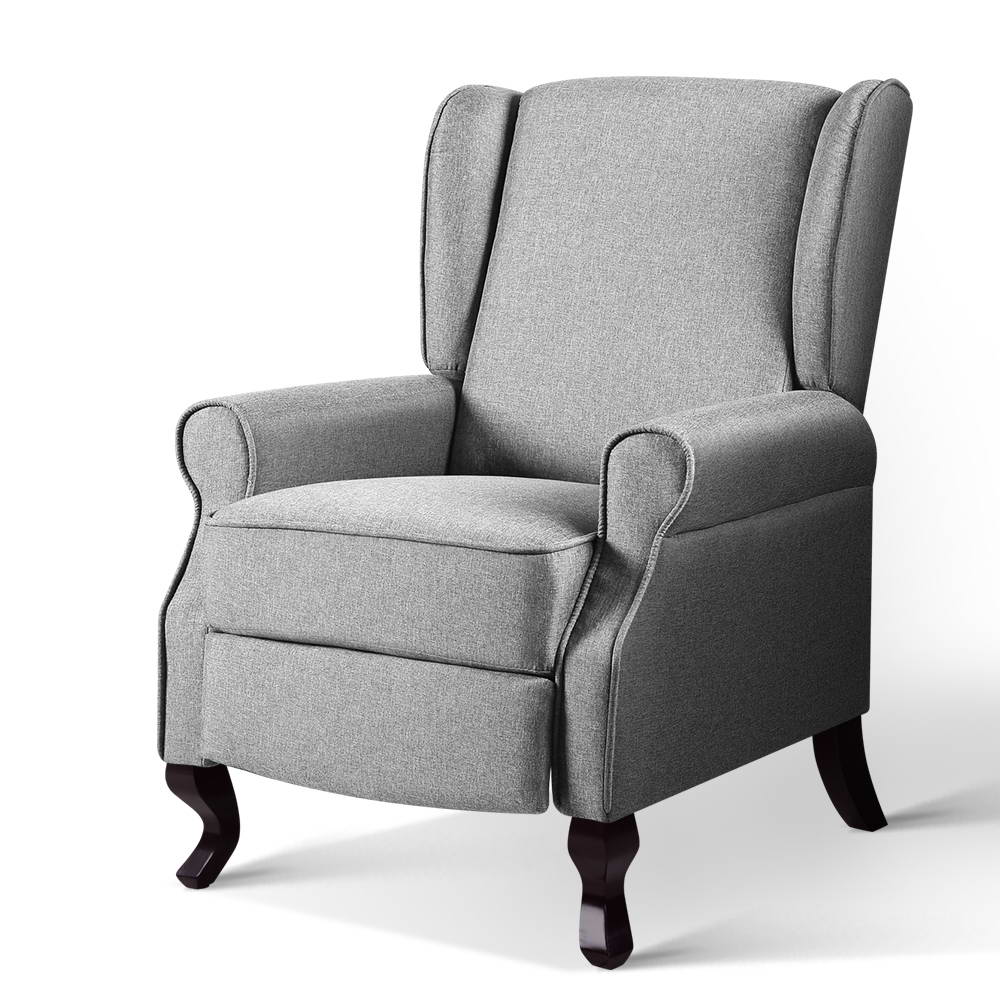 Artiss Recliner Chair - Fabric Grey