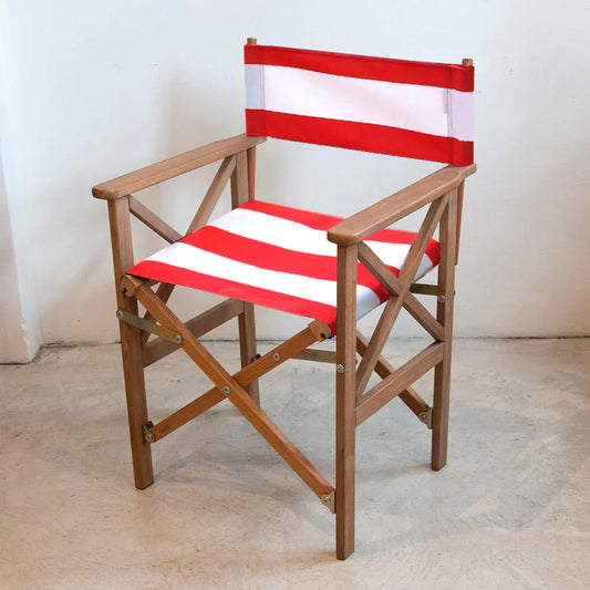 Replacement Sling Directors Chair Synthetic Red/White