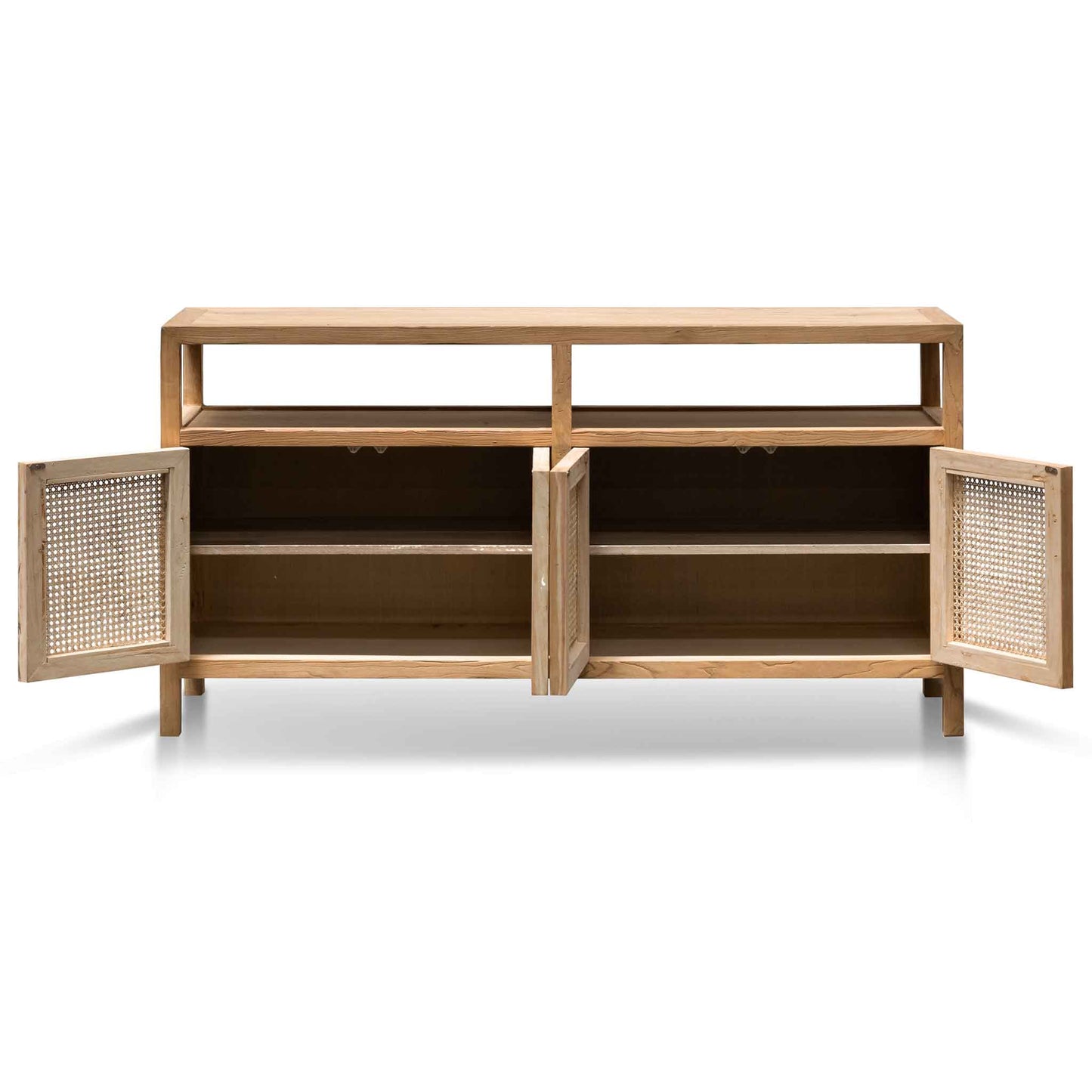 Tapia 1.6m Sideboard Unit - Natural with Rattan Doors