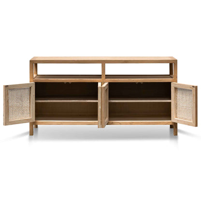 Tapia 1.6m Sideboard Unit - Natural with Rattan Doors