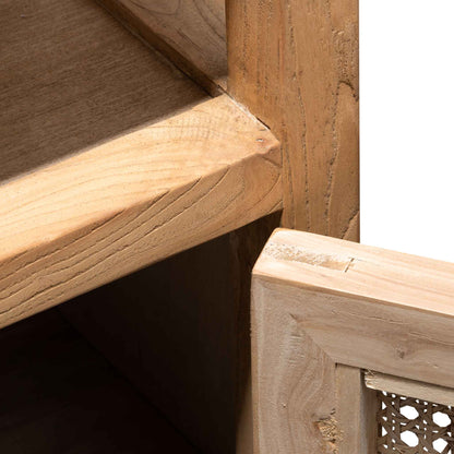 CDT6699 1.6m Sideboard Unit - Natural with Rattan Doors