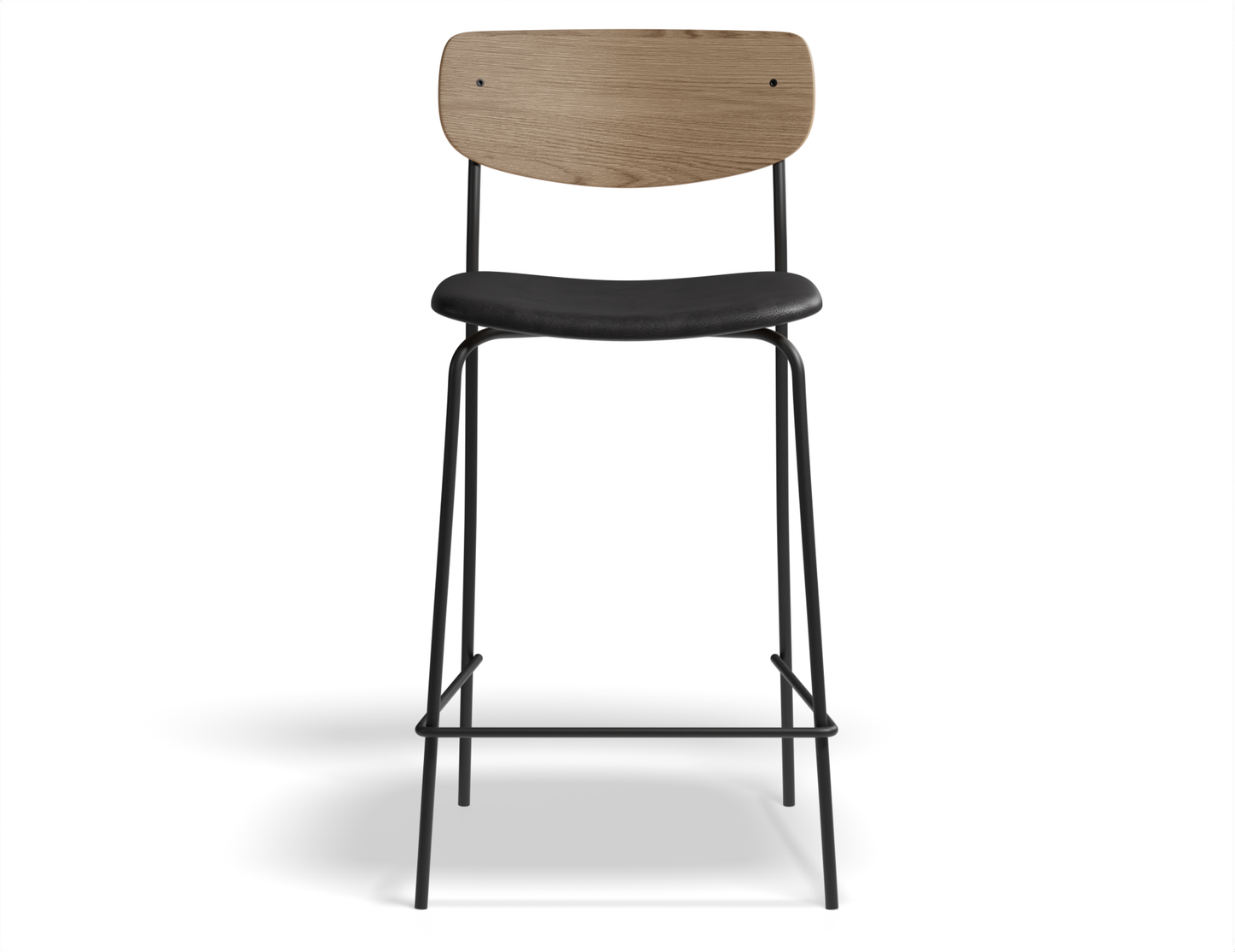 Rylie Stool Padded Seat with Natural Backrest