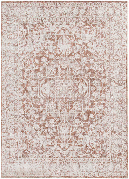 Solenne Beige & Rust Distressed Vintage Rug