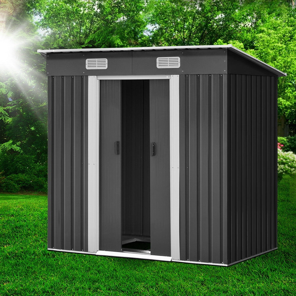 Giantz Garden Shed Outdoor Storage Sheds Tool Workshop 1.94x1.21M with Base