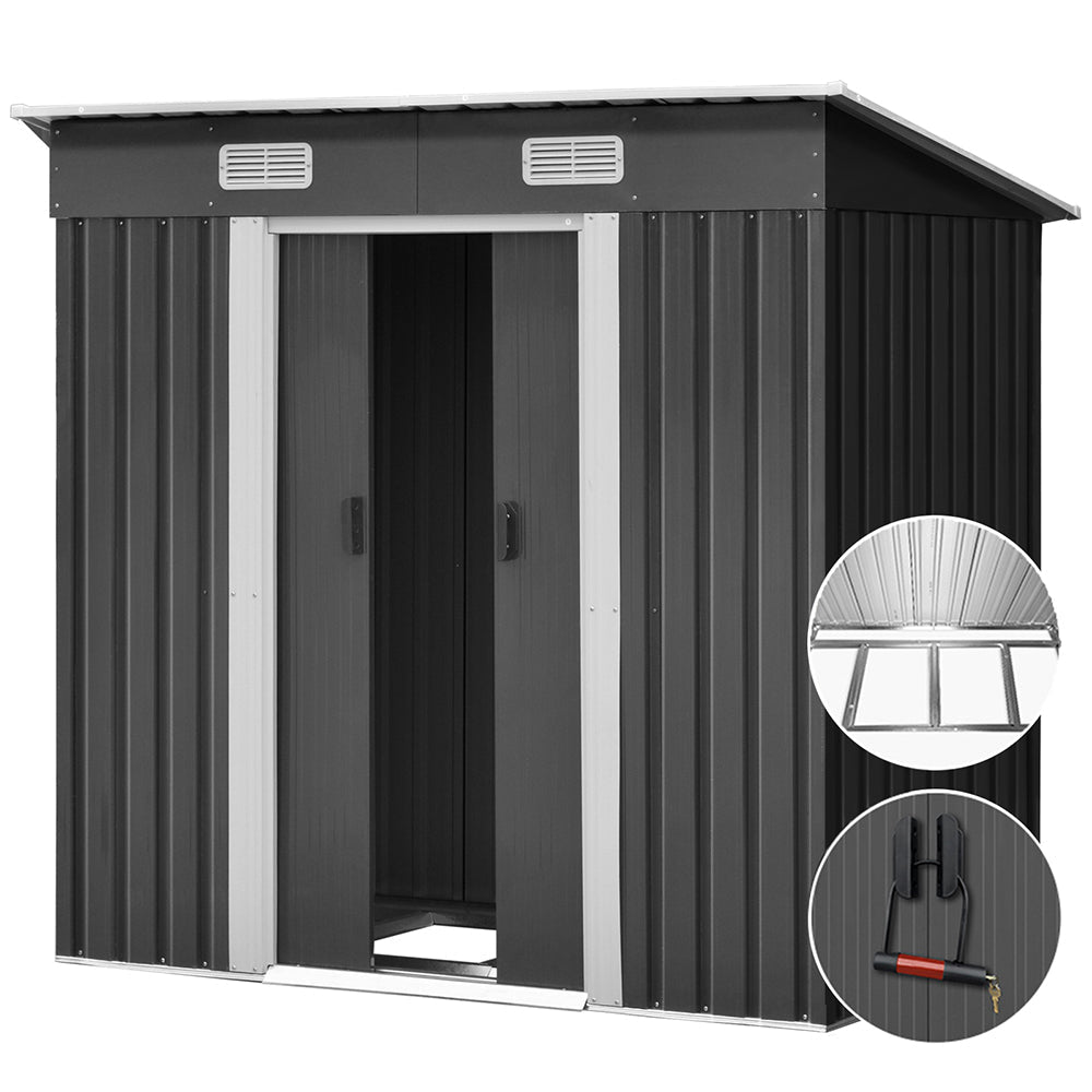 Giantz Garden Shed Outdoor Storage Sheds Tool Workshop 1.94x1.21M with Base