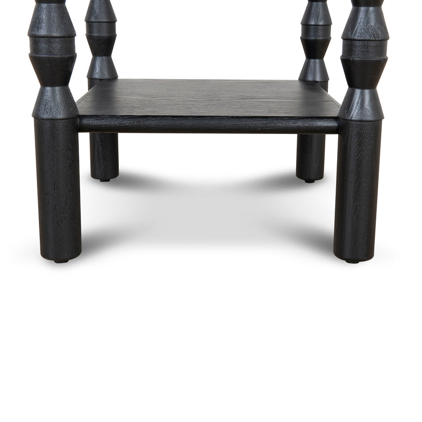 52cm Side Table - Full Black