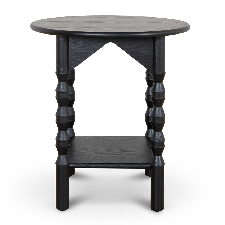 52cm Side Table - Full Black