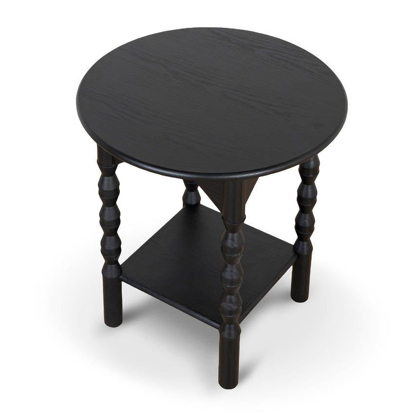 52cm Side Table - Full Black