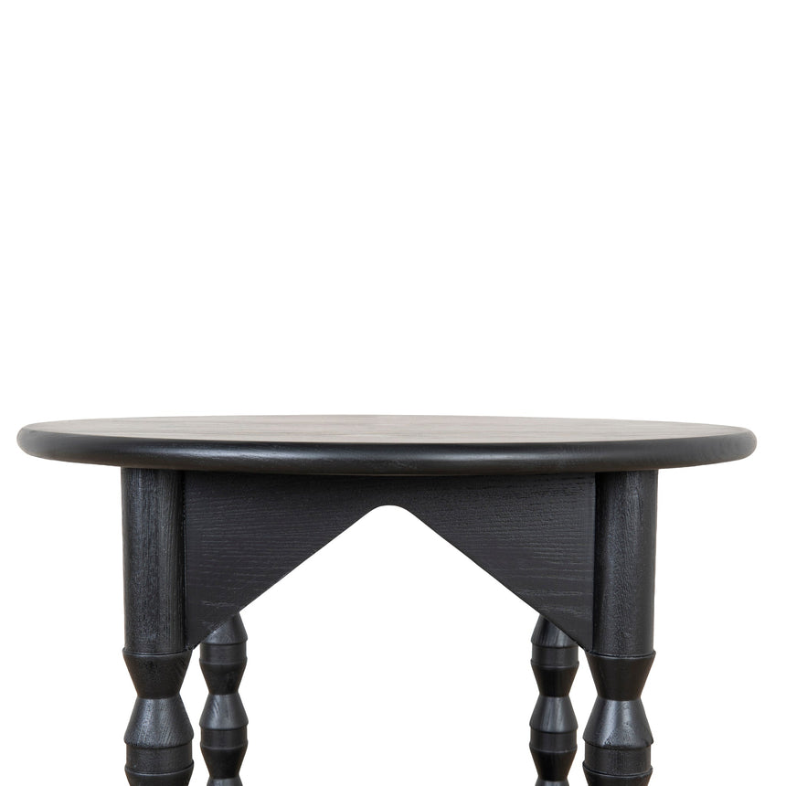 52cm Side Table - Full Black