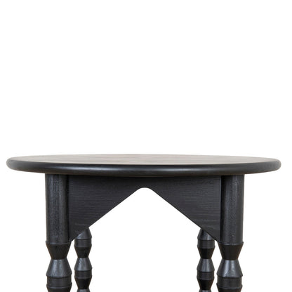 52cm Side Table - Full Black