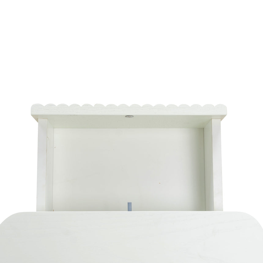 Bedside Table - Warm White