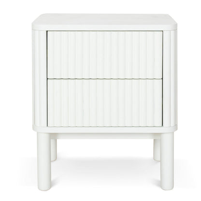Bedside Table - Warm White