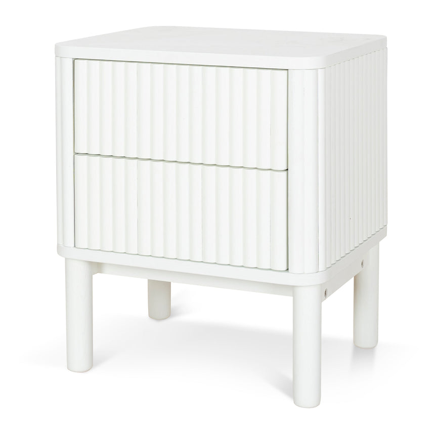 Bedside Table - Warm White
