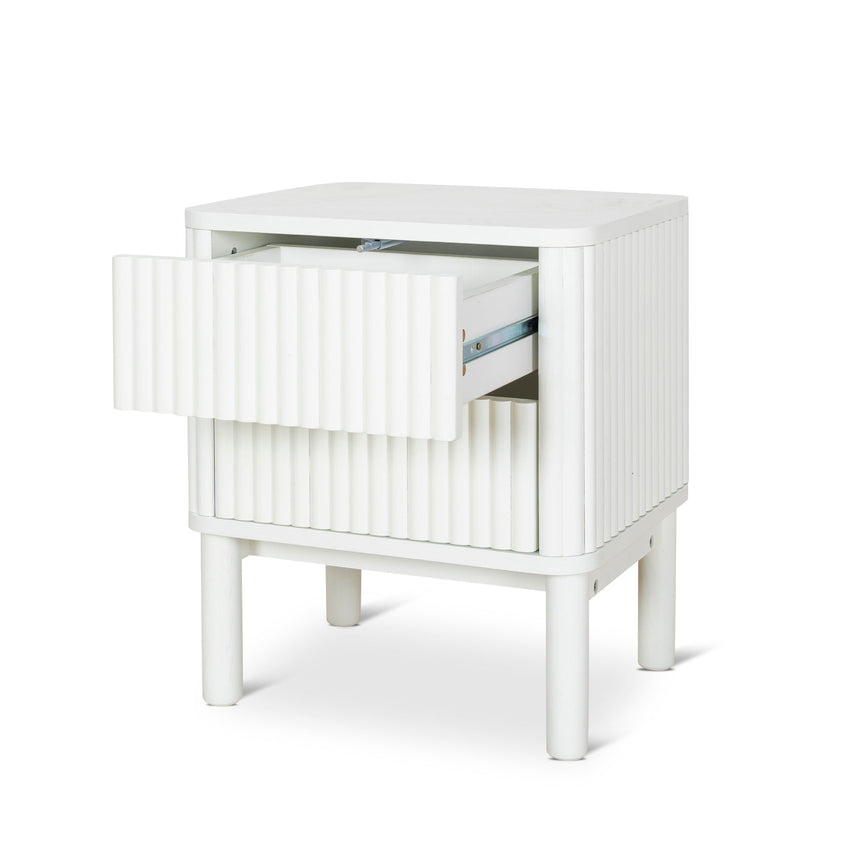 Bedside Table - Warm White