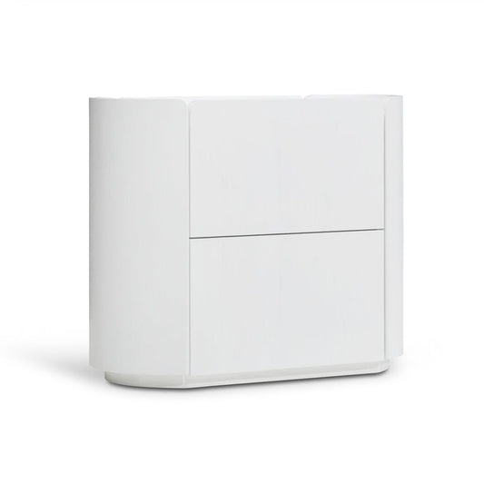 60cm Bedside Table - White Oak