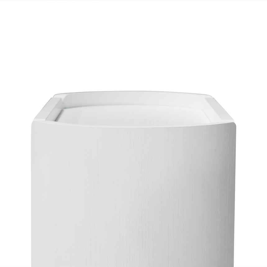 60cm Bedside Table - White Oak