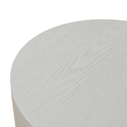 49.5cm Round Side Table - Light Grey