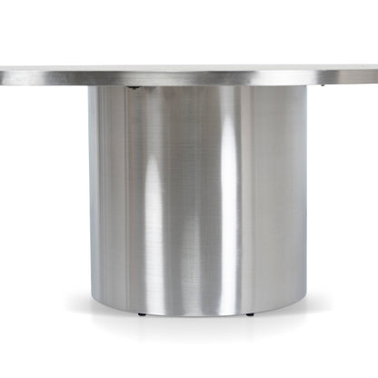 CST10316-NY Nested Porcelain Coffee Table Table - Stainless Steel