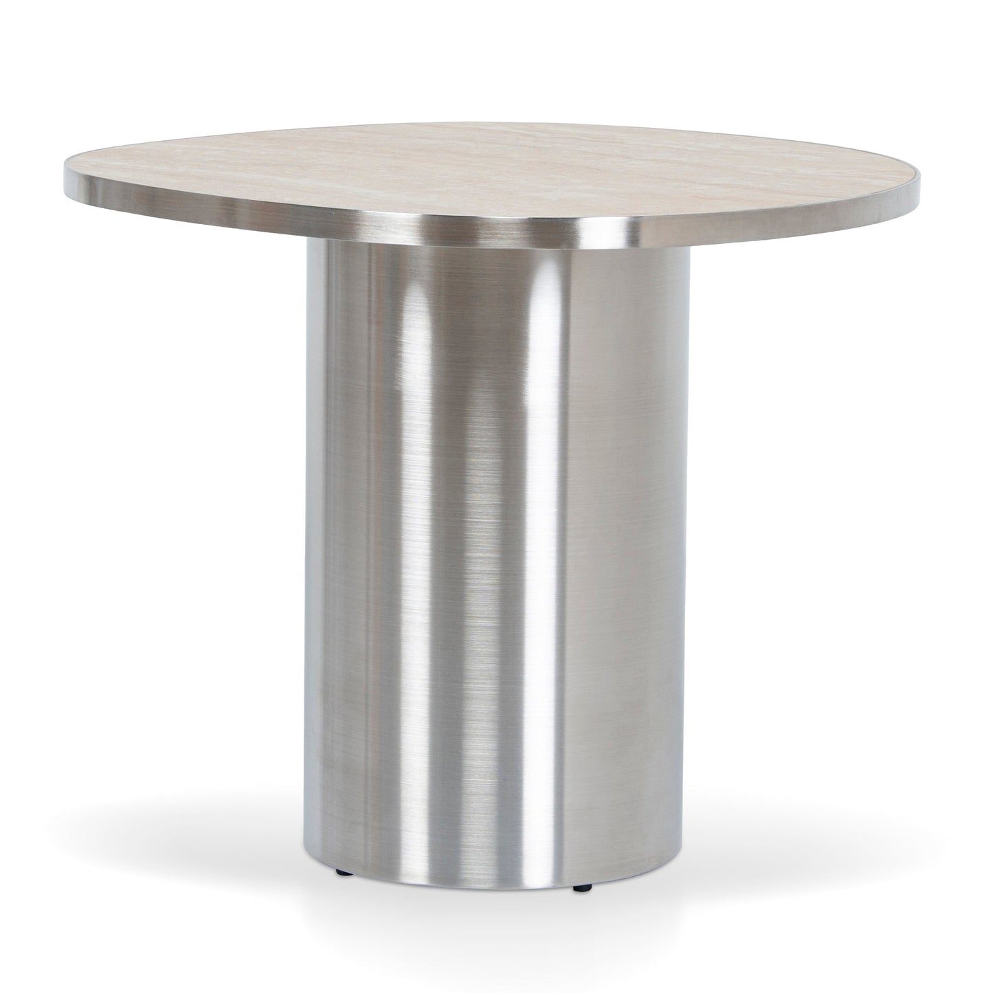 CST10316-NY Nested Porcelain Coffee Table Table - Stainless Steel