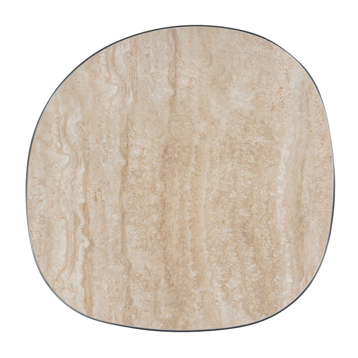 CST10316-NY Nested Porcelain Coffee Table Table - Stainless Steel