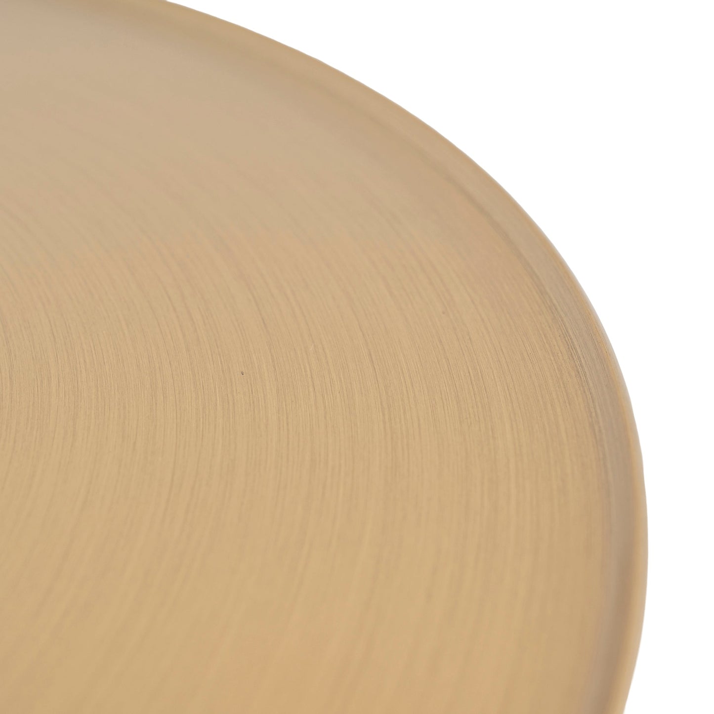 CST10320-NY 45cm Brushed Gold Side Table - Green Crystal