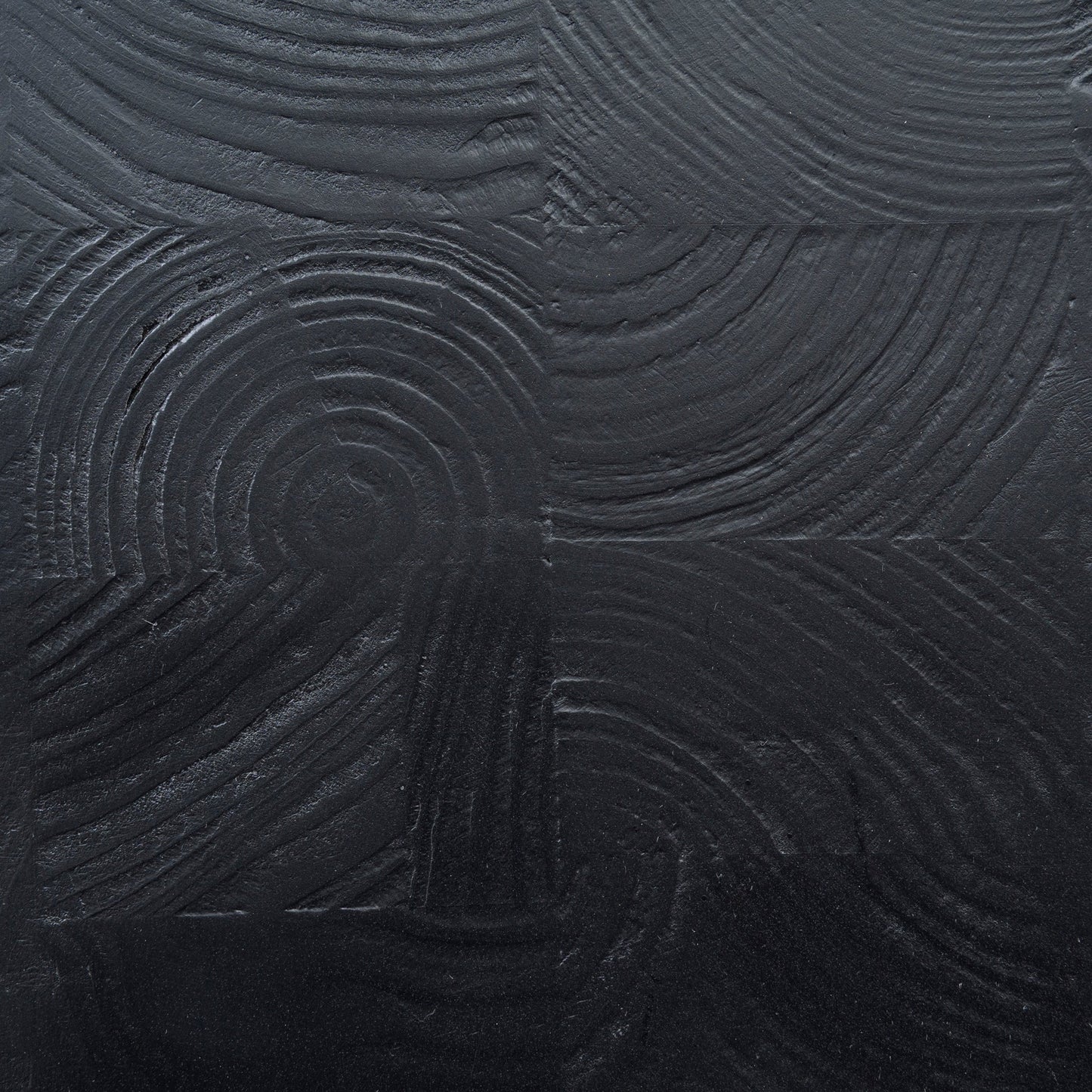 CST10427-NI 45cm Round Side Table - Full Black