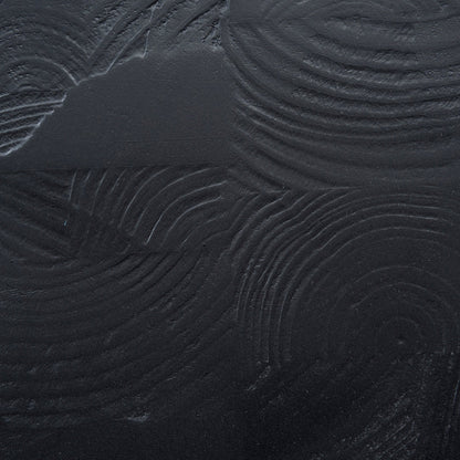 CST10427-NI 45cm Round Side Table - Full Black